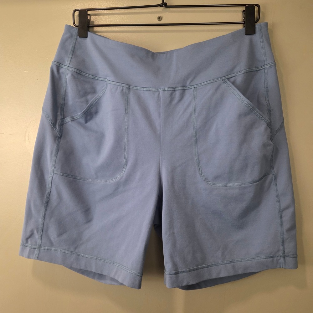 Duluth Trading Co Women's NoGa Classic 7" Inseam Shorts Pull On Blue Size M